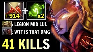 Non-Stop Duel 41 KILLS +914 Dmg Duel LC Mid vs Pudge Ursa Most Epic Late Game Fights WTF Dota 2