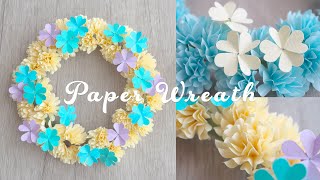 DIY How to Make Paper Wreath (Lucky Clover) / Tutorial