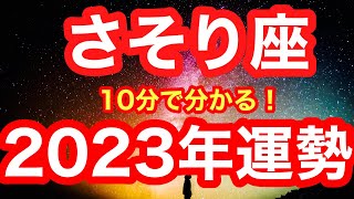 2023年の運勢🪷さそり座　これは…強烈！超スピードで成果を得ていくっ！！！荒削りもステキ、変化を楽しむ一年(仕事・お金・人間関係)