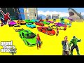 GTA V Epic New Stunt Race For Car Racing Challenge by Trevor and Shark