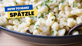 How To Make German Spaetzle or Spätzle From Scratch