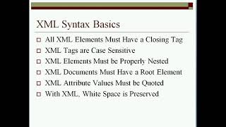 XML and XHTML
