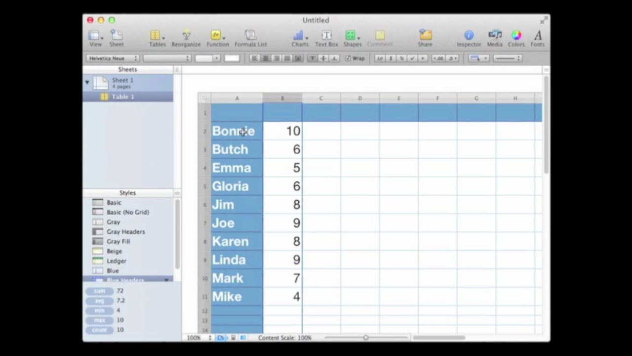 Numbers Sorting Data Youtube