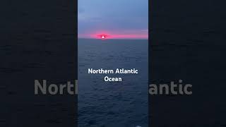 Sunset on the sea, Northern Atlantic Ocean, Peaceboat 114 2023.5.22 #travel #cruise #peaceboat