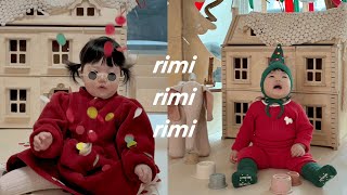 rimivlog_9개월과 10개월사이/ 첫크리스마스/ 새해/ 먹태기 온 아기 일상👶🏻