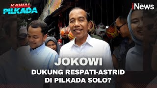 Jokowi Blusukan Ikut Kampanye ke Pasar Klitikan Solo Bersama Respati-Astrid