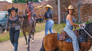 Amazing Rodeo in Colombia 😍 The Most Beautiful Cowgirls Riding 🐴