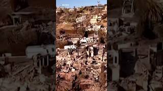 Drone footage from the Pacific Coast Highway in Malibu shows the extent of the wildfire destruction.