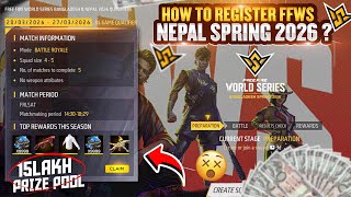 FFWS Nepal Spring 2026 Registration Process | How To Register FFWS Nepal Spring 2026?FreeFire Nepal