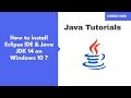 How to Install Eclipse IDE & Java JDK 14 on Windows 10 (2020) | Java Tutorials | Coders Yard