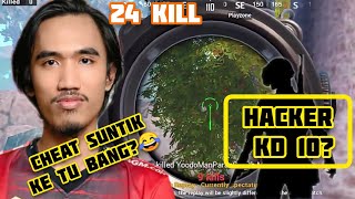 MANPARANG VS HACKER!! CHEAT SUNTIK • KEJAR MOST KILL DI SANHOK | PUBG MOBILE MALAYSIA .