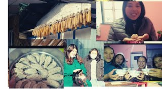 visit to Yakten Village, Pakyong| Making dumplings