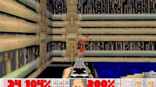Doom II (100%) Walkthrough (Map02: Underhalls)