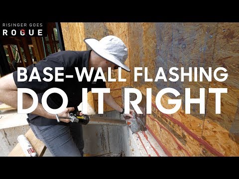 How to install a Base Wall Flashing on brick or stone ledge How to install a Base Wall Flashing on brick or stone ledge