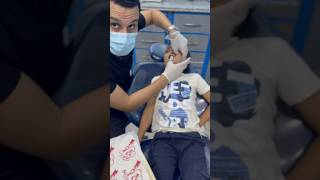 شجاعة طفل في عيادة الأسنان || حقنة بنج الأسنان #dr_abdullah_sultan_dentist #dentist #اسنان #اكسبلور