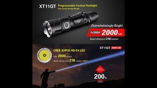 Unboxing/Review of Klarus xt11gt Tactical Flashlight