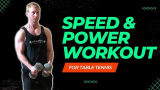 Speed & Power Primer Workout for Table Tennis [SJISC Performance Clinic]