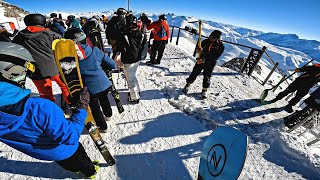 OVERTAKE 200 SKIERS IN ONE RUN... IS IT POSSIBLE?  SARENNE - ALPE D'HUEZ -POV