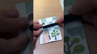 Satisfying Scrapbook ASMR Journal | Green Theme 🌻 #shorts #viralshorts