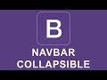 Bootstrap 4 Tutorial 39 - Navbar Collapsible Content