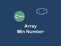 array min number in c++