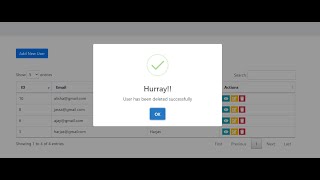 Angular Crud Tutorial with service | Delete User | Angular 11