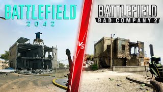 Battlefield 2042 Arica Harbor vs Bad Company 2 - Direct Comparison! Attention to Detail \u0026 Graphics!