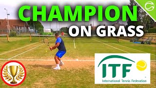 Champion on Grass - My 2nd ITF Title - Court Level Tennis Match