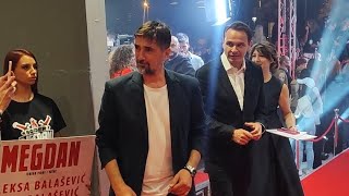 Vojin Cetkovic, Viktor Savic, Nina Senicar....CRVENI TEPIH PREMIJERA FILMA MEGDAN