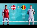 UEFA EURO 2020 Prediction: Denmark vs Belgium - eFootball PES 2021 (PS5 4K 60FPS)