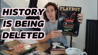 History is being DELETED. Playboy - Why are collectibles being BANNED and difficult to sell online?