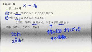 中学受験の基礎知識シリーズ　日暦算1　１年の日数