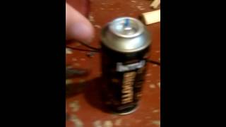 Shooting aerosol cans with the BB guns