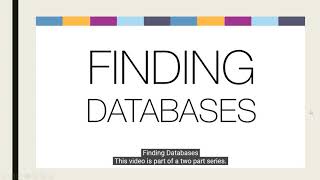 COMM1085 - Week 10 - Google vs. Library Databases