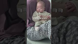 100일 아기 아빠 나 도서관 갔다 올께  #신생아 #아기 #baby #육아