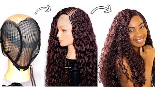 HOW TO : DIY PICK AND DROP WIG | Full Curly Wig Using Extension Braiding Hair