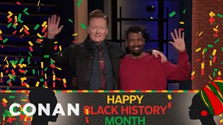 Deon Cole Helps Conan Celebrate Black History Month | CONAN on TBS