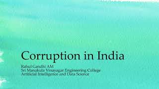 Corruption in India| ICT Academy Youth Talk 2022