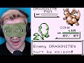 Johnstone defeats Lance with a Bellsprout, blindfolded