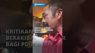 Kritikan FX Rudy Disebut Gimik Politik Berakibat Blunder bagi PDIP, Berpotensi Rugikan Ganjar-Mahfud