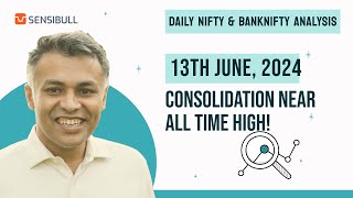 NIFTY and BANKNIFTY Analysis for tomorrow 13 Jun
