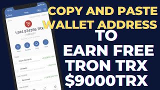 😲Earn FREE Tron Into Trust Wallet | $9000TRX Unlimited (Crypto Alert 2023)🔥