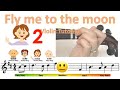 Fly me to the moon sheet music and easy violin tutorial