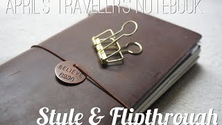 My Midori Traveler's Notebook Flip through