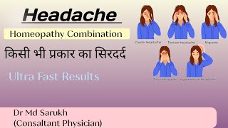 All Types Of Headache Homeopathy Medicine In Hindi।My Homeopathy Combination For Head pain। सिरदर्द।