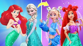 Elsa and Ariel in the Modern World / 11 Hacks and Crafts for Dolls