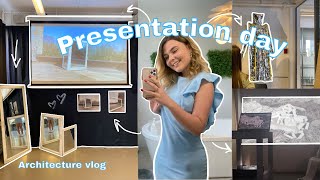 PRESENTATION DAY architecture student vlog : on campus, morning routine, etc.