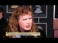 megadeth on the 53rd grammy red carpet