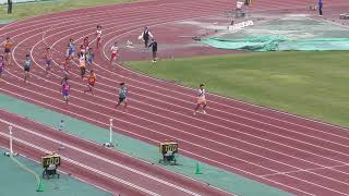 男子4x100mR予選6組　2023千葉県高校総体