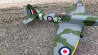 Tiery Alman - flying Mr B Adnett’s Dynam Spitfire